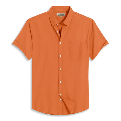 Peach Full Sleeves Casual Shirt