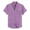 Oxford Cotton Purple Plain Men's Half Shirts