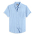 Oxford Cotton Sky Blue Box Printed Half Sleeves Shirts