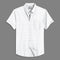Oxford Cotton White Plain Striped Half Sleeves Shirts
