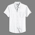 Oxford Cotton White Plain Striped Half Sleeves Shirts