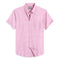 Oxford Cotton Pink Box Printed Half Sleeves Shirts