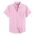 Oxford Cotton Pink Box Printed Half Sleeves Shirts