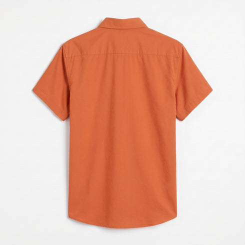 Peach Full Sleeves Casual Shirt