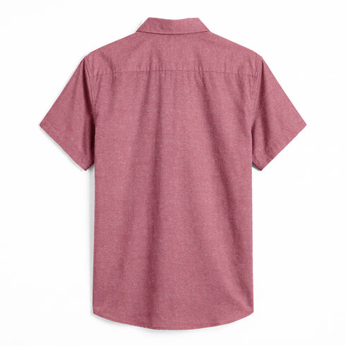 Oxford Cotton Plain Men's Half Shirts-3