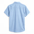 Oxford Cotton Sky Blue Box Printed Half Sleeves Shirts