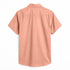 Oxford Cotton Orange Plain Men's Half Shirts