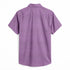 Oxford Cotton Purple Plain Men's Half Shirts