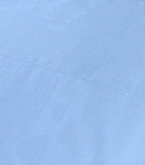 Men's Sky Blue Cotton Solid Half Sleeves Casual Shirt