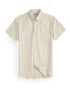 Men's Beige Regular Fit Half Sleeves Shirt