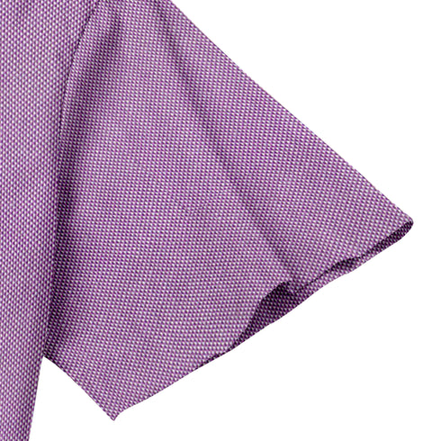 Oxford Cotton Purple Plain Men's Half Shirts