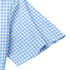 Oxford Cotton Sky Blue Box Printed Half Sleeves Shirts
