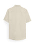 Men's Beige Regular Fit Half Sleeves Shirt