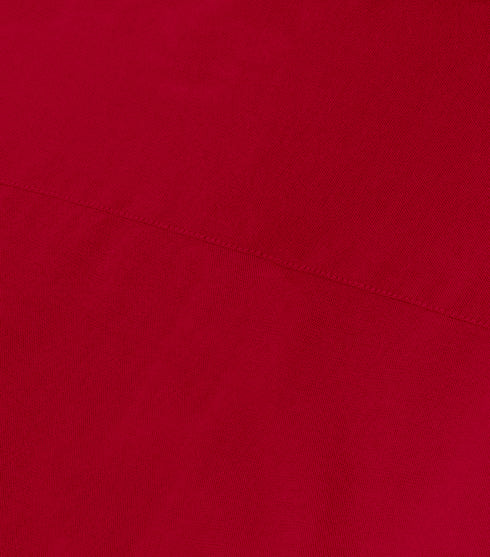 Men's Red Cotton Solid Half Sleeves Casual Shirt