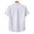 White Oxford Regular Fit Plain Shirt Half Sleeves
