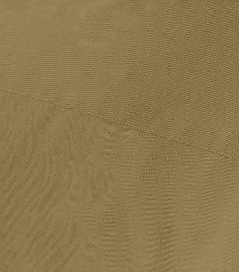 Khaki Green Cotton Solid Half Sleeves Shirt