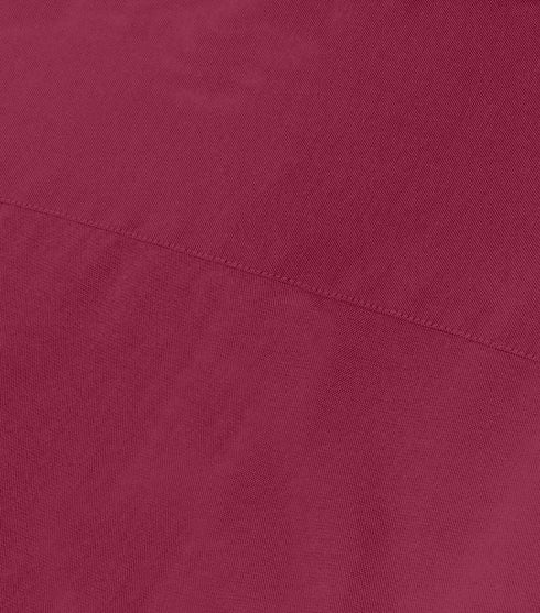 Wine Cotton Solid Half Sleeves Shirt