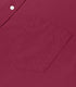 Wine Cotton Solid Half Sleeves Shirt