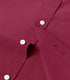 Wine Cotton Solid Half Sleeves Shirt