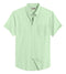 Pebble Green Cotton Solid Half Sleeves Shirt