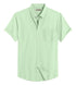 Pebble Green Cotton Solid Half Sleeves Shirt