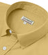 Mustard Cotton Solid Half Sleeves Shirt