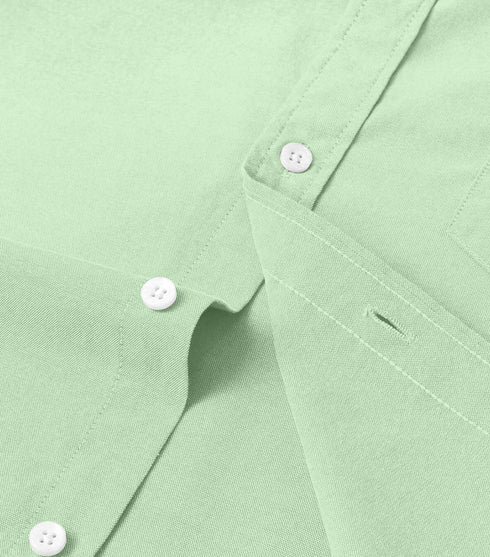 Pebble Green Cotton Solid Half Sleeves Shirt