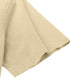 Beige Cotton Solid Half Sleeves Shirt
