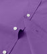 Purple Cotton Solid Half Sleeves Shirt