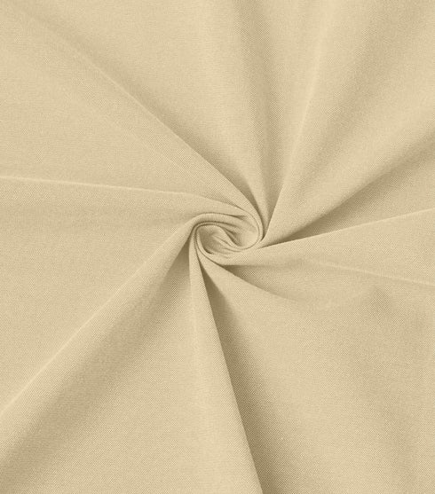 Beige Cotton Solid Half Sleeves Shirt