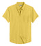Mustard Cotton Solid Half Sleeves Shirt