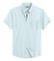 Mint Cream Cotton Solid Half Sleeves Shirt