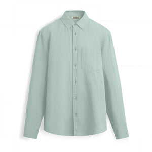 Bean Grey Men's Long Sleeves Casual Shirt