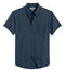 Pearl Blue Cotton Solid Half Sleeves Casual Shirt
