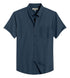 Pearl Blue Cotton Solid Half Sleeves Casual Shirt