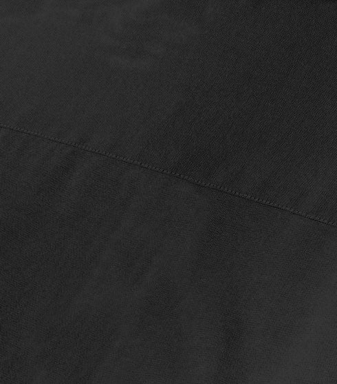 Men's Black Cotton Solid Half Sleeves Shirt