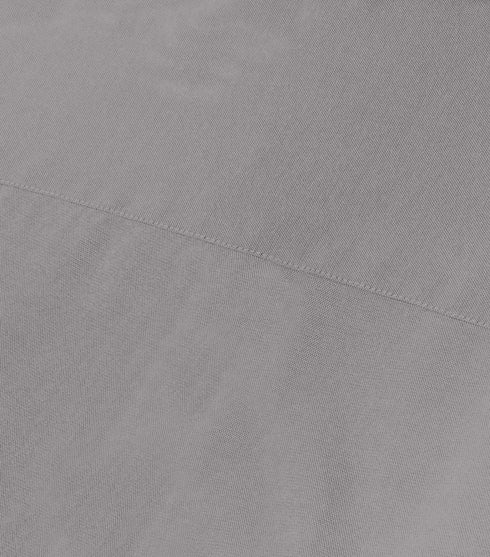 Dark Grey Cotton Solid Half Sleeves Shirt