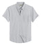 Men's Grey Cotton Solid Half Sleeves Shirt