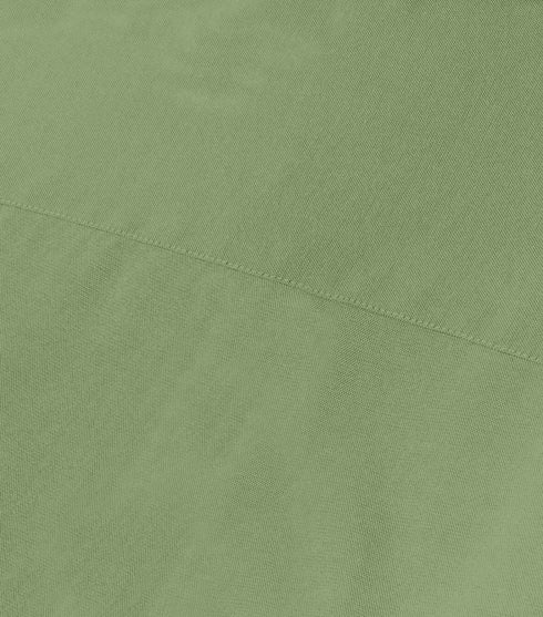 Military Green Cotton Solid Half Sleeves Shirt