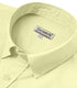 Light Yellow Cotton Solid Half Sleeves Shirt