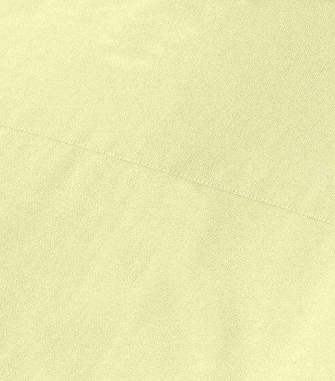 Light Yellow Cotton Solid Half Sleeves Shirt