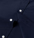 Navy Blue Men's Cotton Solid Half Sleeves Casual Shirt