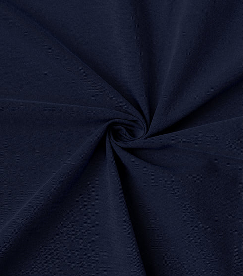 Navy Blue Men's Cotton Solid Half Sleeves Casual Shirt