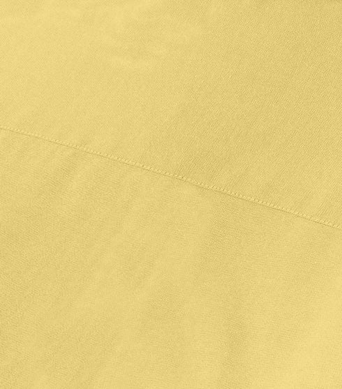 Yellow Cotton Solid Half Sleeves Shirt