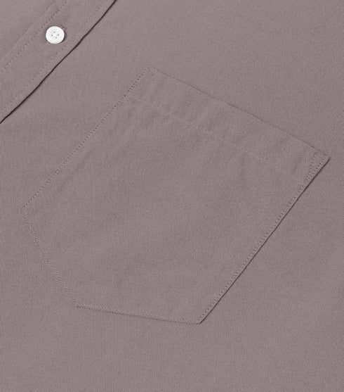 Trolley Grey Cotton Solid Half Sleeves Shirt