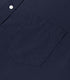Navy Blue Men's Cotton Solid Half Sleeves Shirt