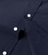 Navy Blue Men's Cotton Solid Half Sleeves Shirt