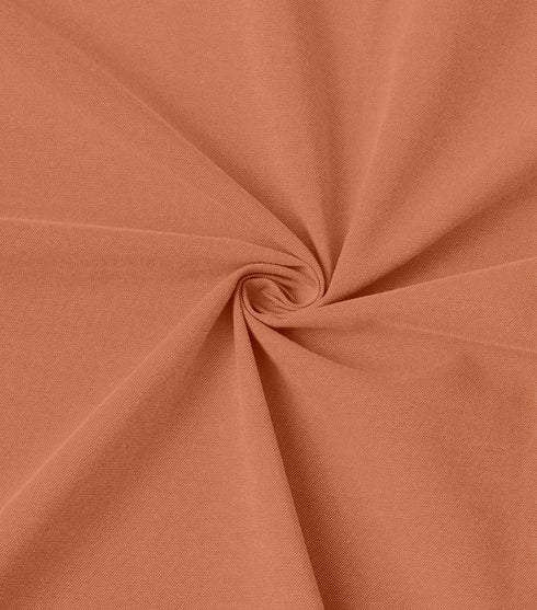 Orange Cotton Solid Half Sleeves Shirt