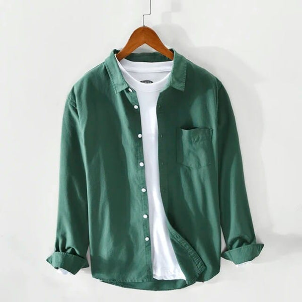 Dark Green Full Sleeves Casual Shirt