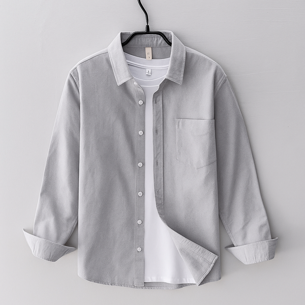 Grey Full Sleeves Casual Shirt